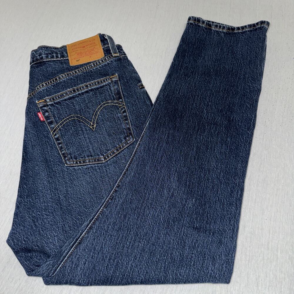 Levi's Premium 501 Straight Jeans Blue 100% Cotton Men's Size 31x30